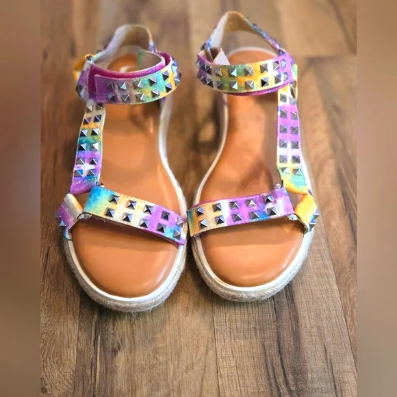 Gianni Bini Shoes Gianni Bini Rainbow Studded Platform